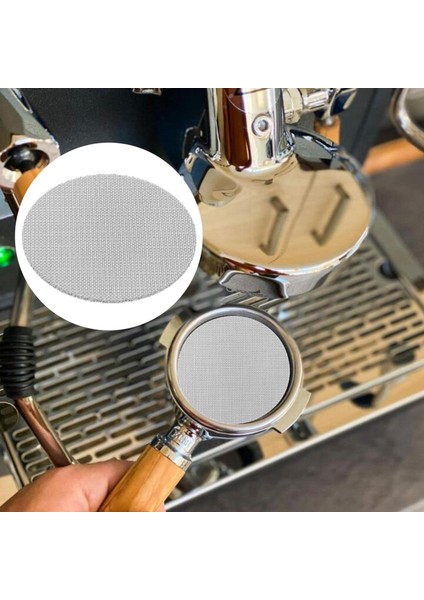 Paslanmaz Çelik Kahve Filtresi Ekran Filtresi Mesh Pak Ekranı Aksesuarları Için 58.5mm 2mm Kalın (Yurt Dışından)