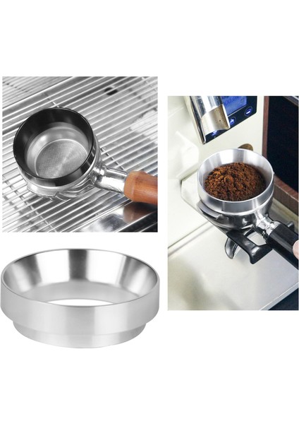 Alüminyum Alaşımlı Kahve Dozaj Yüzük Cafe Araçları Demleme Kase Tampers Gümüş Için (Yurt Dışından) indirimleri