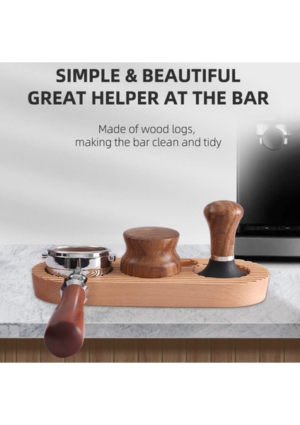 Kahve Tamping Standı Ahşap Katı Basın Tutucu Cafe Mutfak Ofis 58MM Için (Yurt Dışından) fiyatları