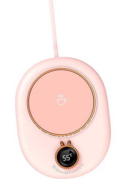 Kahve Kupa Isıtıcı Kupası Isıtma Plakası Otomatik Aile Pembe Için Sıcak Coaster Kapatın (Yurt Dışından)