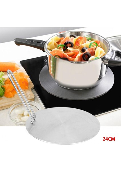Adaptör Paslanmaz Çelik Katlanabilir Dönüştürücü Isı Plakası Mutfak Evi Için 24 cm (Yurt Dışından)