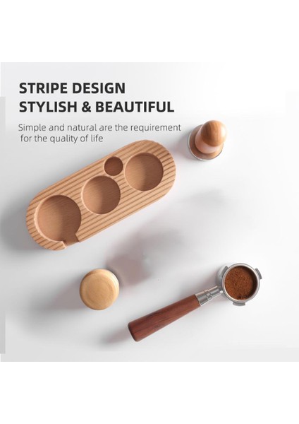 Kahve Tamping Standı Ahşap Katı Basın Tutucu Cafe Mutfak Ofis 51MM Için (Yurt Dışından) fırsatları