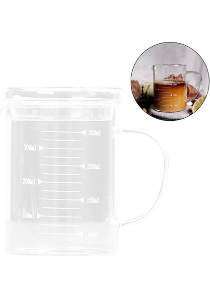 Yüksek Borosilikat Cam Ölçüm Kupası Restoran Pişirme 350ML Için Okuması Kolay (Yurt Dışından) fırsatları