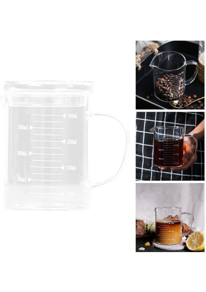 Yüksek Borosilikat Cam Ölçüm Kupası Restoran Pişirme 350ML Için Okuması Kolay (Yurt Dışından) indirimleri