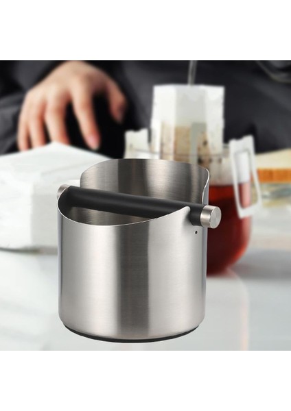 Kahve Vuruş Kutusu Çıkarılabilir Knock Bar Espresso Dump Çapı Kahve Toprakları Için Gümüş L (Yurt Dışından) modelleri