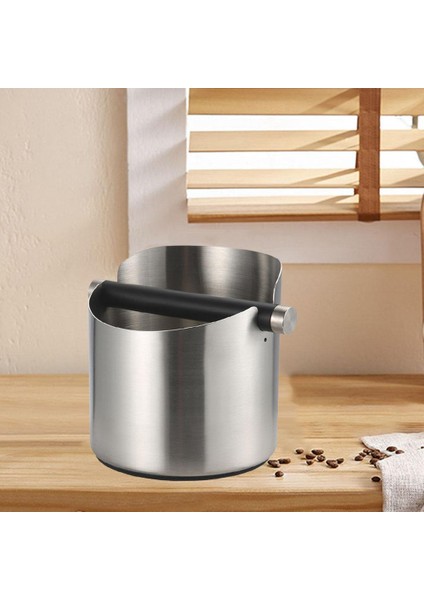 Kahve Vuruş Kutusu Çıkarılabilir Knock Bar Espresso Dump Çapı Kahve Toprakları Için Gümüş L (Yurt Dışından) indirimleri