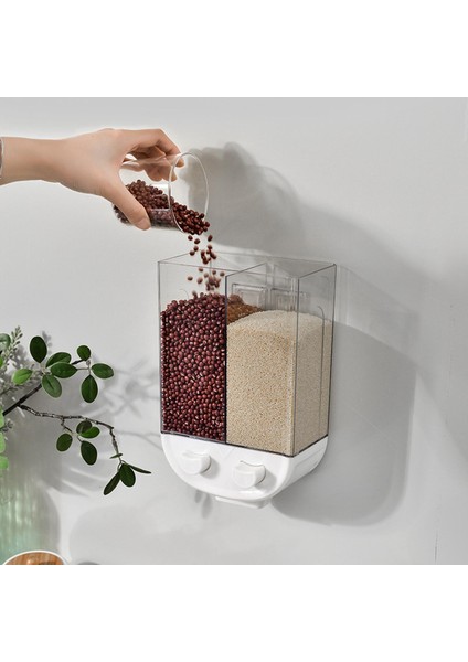 Duvara Monte Pirinç Depolama Tankı 2000ML Konteynerler Pirinç Mutfağı Için Teneke Kutu (Yurt Dışından) fiyatları