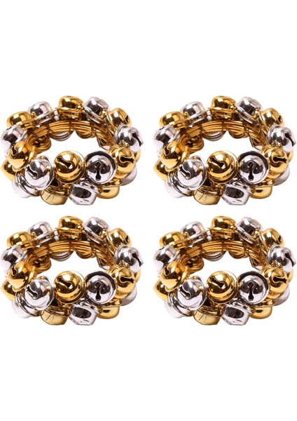 Metal Noel Peçete Yüzük Jingle Bell Dekoratif Noel Gala Kırmızı Yeşil Için 4 Adet (Yurt Dışından) fiyatları