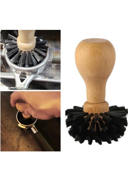 Profesyonel Espresso Kurcalama Temizleme Fırçası Bar Ev Için Ahşap Saplı (Yurt Dışından) fırsatları