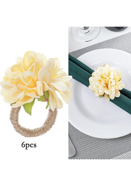 6x Havlu Toka Peçete Halkaları Sevgililer Günü Için Düğün Yemek Masası Accent Pink (Yurt Dışından) modelleri