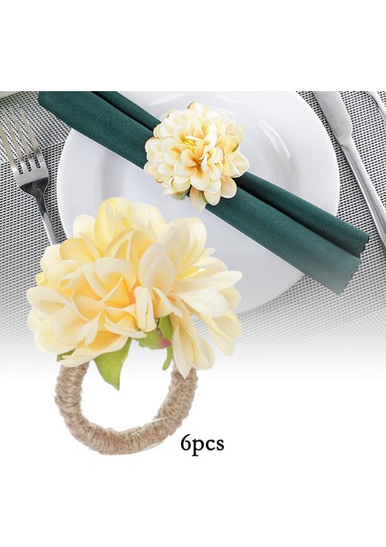 6x Havlu Toka Peçete Halkaları Sevgililer Günü Için Düğün Yemek Masası Accent Pink (Yurt Dışından) fırsatları