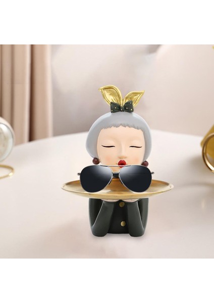 Retro Tarzı Modern Kız Heykel Cam Plaka Ev Süs Dekor Için Pembe (Yurt Dışından) fırsatları