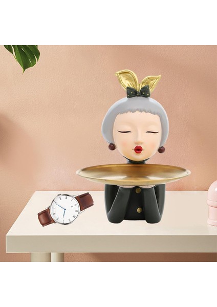 Retro Tarzı Modern Kız Heykel Cam Plaka Ev Süs Dekor Için Pembe (Yurt Dışından) indirimleri