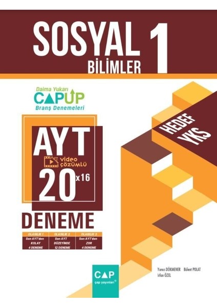 Çap Yayınları AYT Sosyal Bilimler 1 Up 30 x 20 Deneme