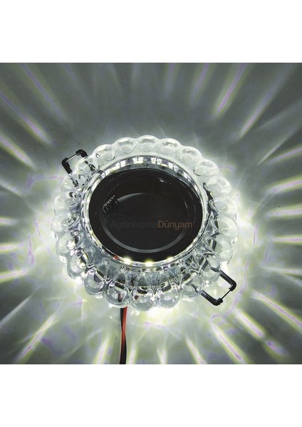 Beyaz LED Çerçeveli Sümbül Kristal Cam fiyatları