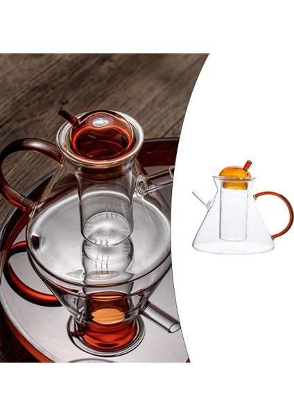 Strade Store Temizle Çaydanlık Isıya Dayanıklı Çay Makinesi Çay Su Isıtıcısı Bar Cafe Xmas Hediyeler Için 500ML Pot (Yurt Dışından)