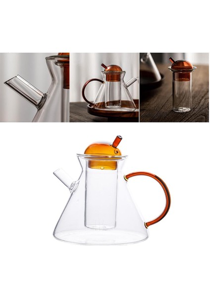 Strade Store Temizle Çaydanlık Isıya Dayanıklı Çay Makinesi Çay Su Isıtıcısı Bar Cafe Xmas Hediyeler Için 500ML Pot (Yurt Dışından)