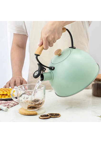 Islık Çay Su Isıtıcısı 3l Islık Paslanmaz Çelik Üst Kettle Çaydanlık Ocak Için (Yurt Dışından)