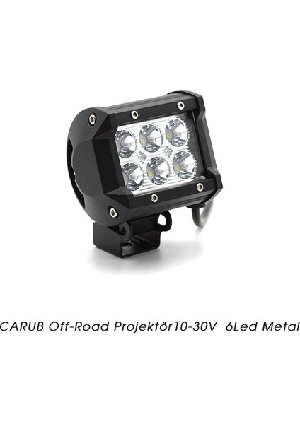 Off-Road Projektör 10-30V 6 LED Metal