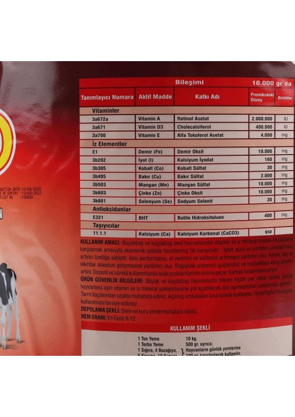 Revitamin Eco Feed Büyük ve Küçükbaş Vitamin Mineral Premiksi fırsatları