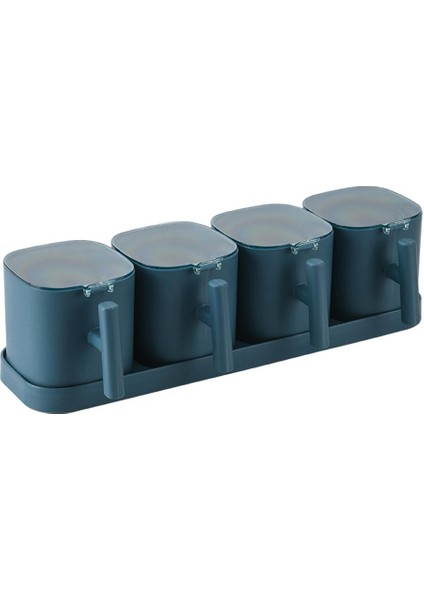 Baharat Kutusu Çeşni Şişe Cruet Tuz Baharat Organizatör Tuz Şeker Mavi B (Yurt Dışından)
