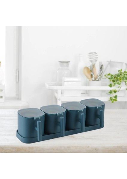 Baharat Kutusu Çeşni Şişe Cruet Tuz Baharat Organizatör Tuz Şeker Mavi B (Yurt Dışından) modelleri
