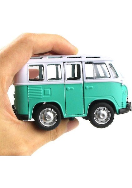 Mini Geri Çekin Kayar Alaşımlı Otobüs ve Okul Otobüs Modeli AZ20196 (Yurt Dışından)