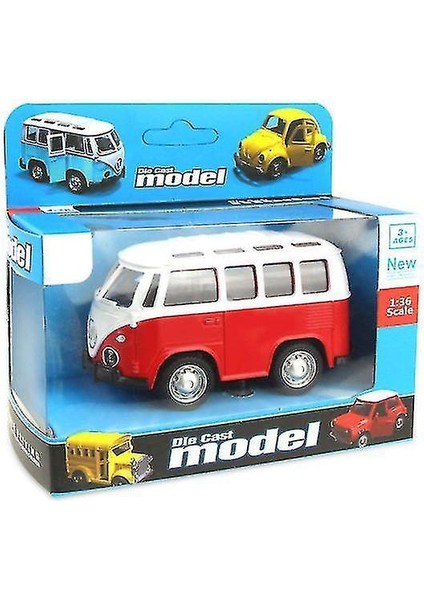 Mini Geri Çekin Kayar Alaşımlı Otobüs ve Okul Otobüs Modeli AZ20196 (Yurt Dışından)