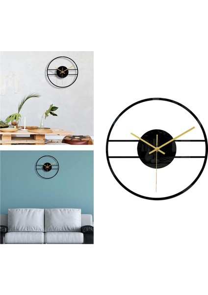 Nordic Stil Duvar Saatleri Pil Kumandalı Sessiz Saatler Ev Oturma Odası Siyah C Için(Yurt Dışından)