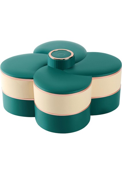 Mutfak İçin 4 Bölmeli Depolama Tepsi - Yeşil (Yurt Dışından)