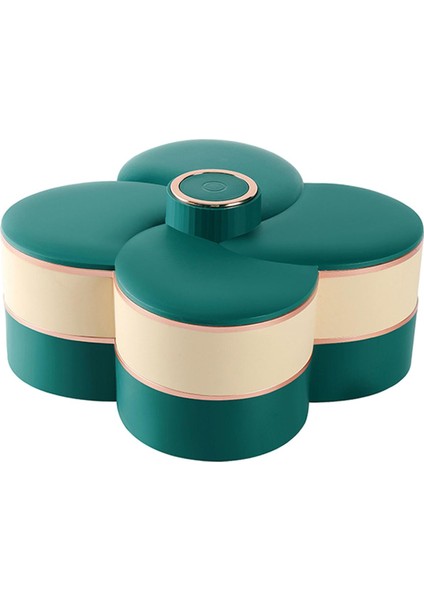 Mutfak İçin 4 Bölmeli Depolama Tepsi - Yeşil (Yurt Dışından) fiyatları