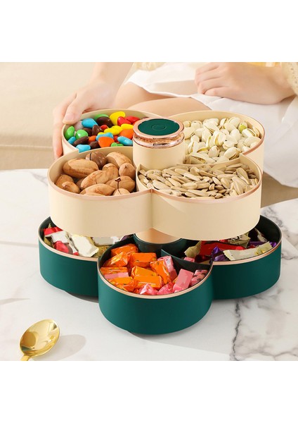 Mutfak İçin 4 Bölmeli Depolama Tepsi - Yeşil (Yurt Dışından) indirimleri