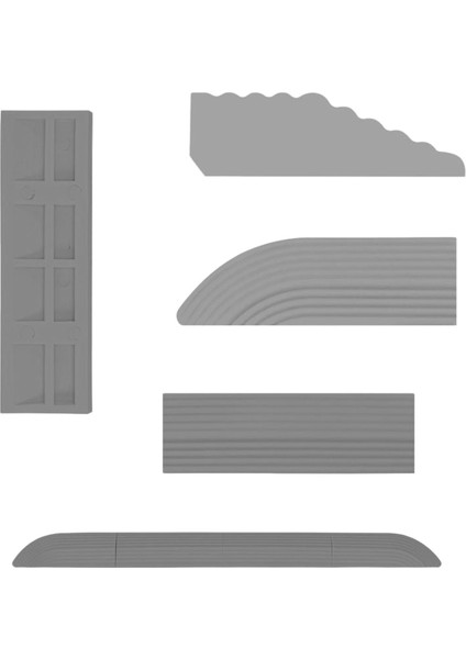 5 Adet Ev Eşik Çubukları Robot Gri Süpürme Için Adım Rampa Yerine Geçer fiyatları