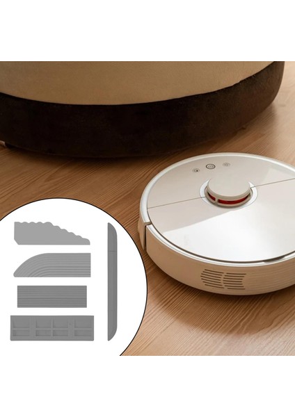 5 Adet Ev Eşik Çubukları Robot Gri Süpürme Için Adım Rampa Yerine Geçer modelleri