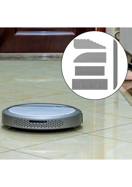 5 Adet Ev Eşik Çubukları Robot Gri Süpürme Için Adım Rampa Yerine Geçer fırsatları