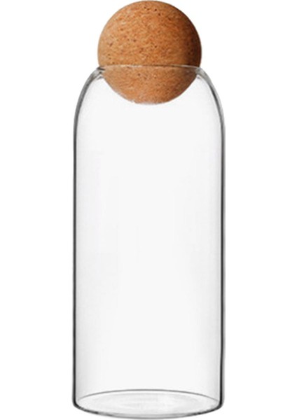 Depolama Kavanozu Kapaklı Teneke Kutu Berrak Cam Şişe Bisküvi Şeker Tahıl 950 ml Için