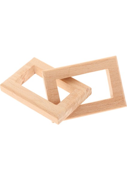 Zincir Bağlantı Dekoru Ahşap Zanaat Sanat Ev Yatak Odası Için 11.5x4.7cm Ark Kenar