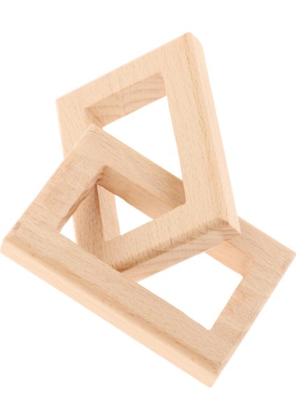 Zincir Bağlantı Dekoru Ahşap Zanaat Sanat Ev Yatak Odası Için 11.5x4.7cm Ark Kenar modelleri