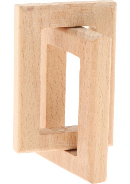 Zincir Bağlantı Dekoru Ahşap Zanaat Sanat Ev Yatak Odası Için 11.5x4.7cm Ark Kenar indirimleri