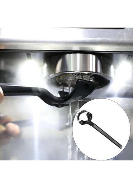 Kahve Makinesi Temizleme Fırçası Çıkarılabilir Naylon Siyah Kahve Makinesi Temiz Araçları 58MM