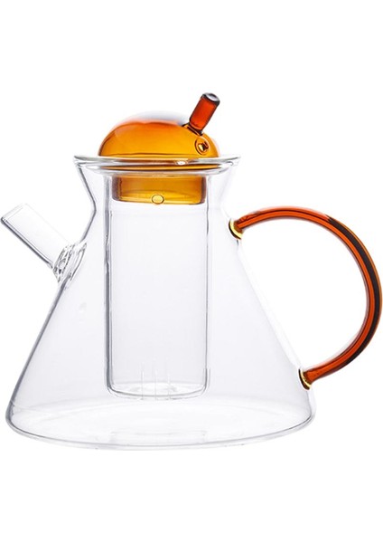 Cam Çaydanlık Isıya Dayanıklı Kung Fu Çay Makinesi Seti Çay Su Isıtıcısı Bar Cafe 500ML Pot Için(Yurt Dışından)