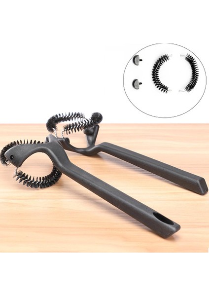 Kahve Makinesi Temizleme Fırçası Çıkarılabilir Naylon Siyah Kahve Makinesi Temiz Araçları 51MM Fırça Kafası