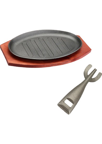 Biftek Sizzle Plate Restoran Tedarik 8 "/ 10" / 12 "ızgara Biftek Etler Için 12 Inç