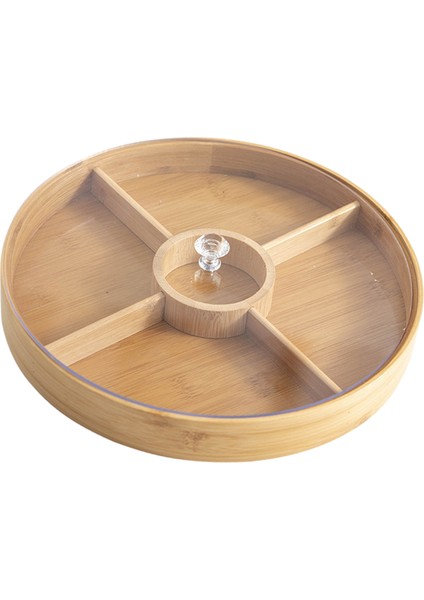 Doğal Bambu Yuvarlak Servis Tepsisi 30X30X4CM(Yurt Dışından) indirimleri