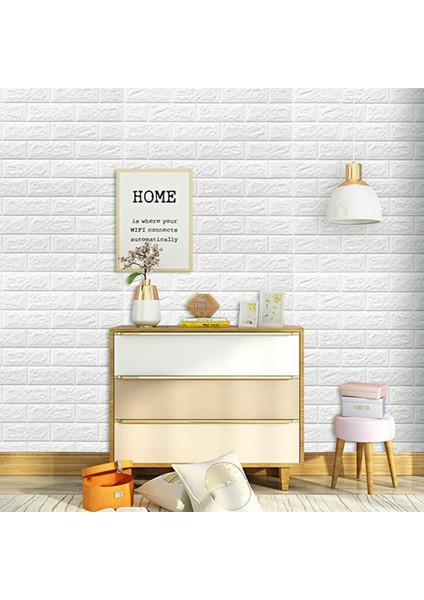 10 Adet Kendinden Yapışkanlı Kiremit Tuğla Duvar Sticker Duvar Kağıdı Duvar Paneli Mutfak Için