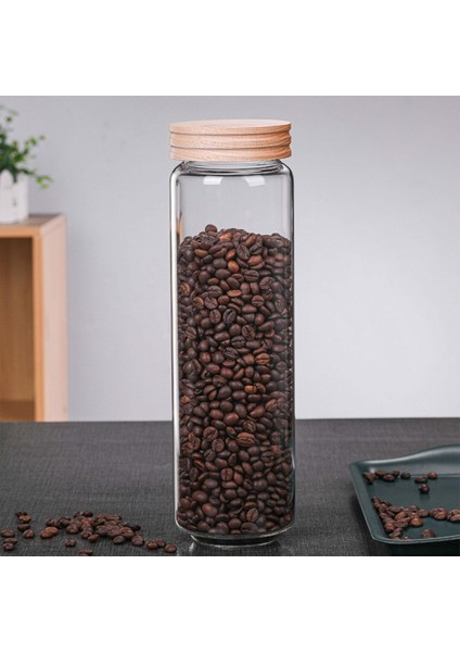 Şeffaf Cam Depolama Kavanoz Dekoratif Kiler Candy Bisküvi Için Mühürlü 7X30 cm fiyatları