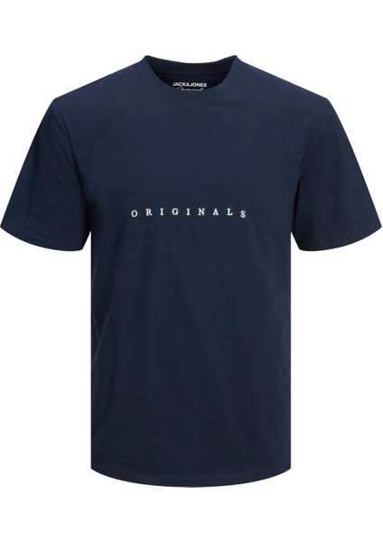 Jack & Jones Jorcopenhagen Tee Ss Crew Neck Noos Lacivert Erkek T-Shirt 12176780-Navy