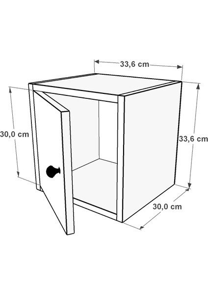 Kapakli Duvar Rafi Beyaz 33 cm DVR-1005-Ç fiyatları