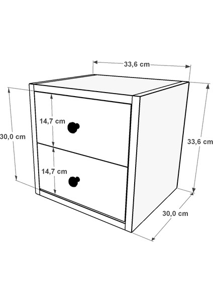 Çekmeceli Duvar Rafi Beyaz 33 cm DVR-1006-Ç fiyatları