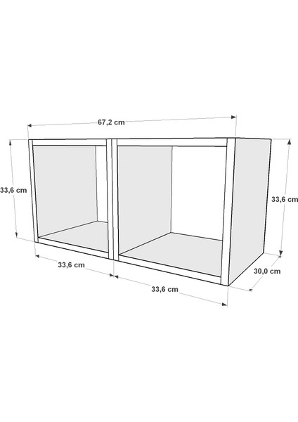 Kitaplikli Duvar Rafi Beyaz DVR-1007 fiyatları
